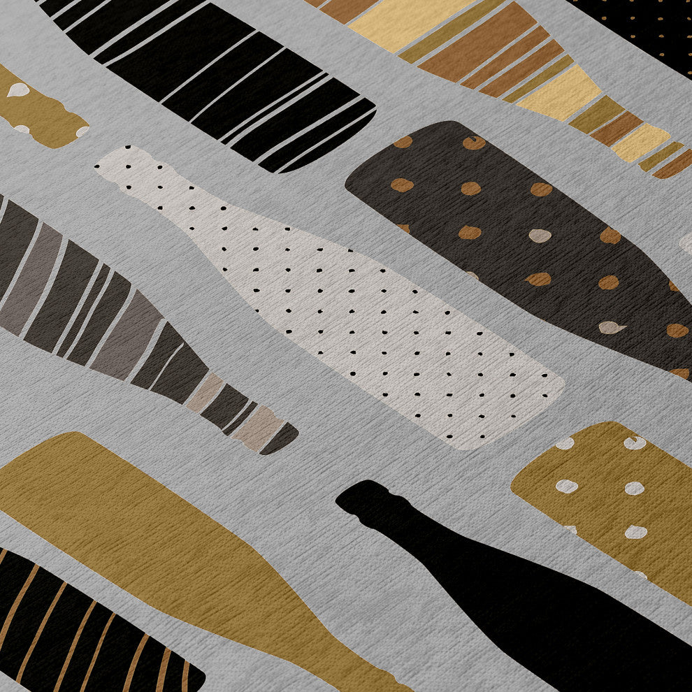 Indoor/Outdoor Kendall KE12 Silver Machine Washable 10' x 14' Rug