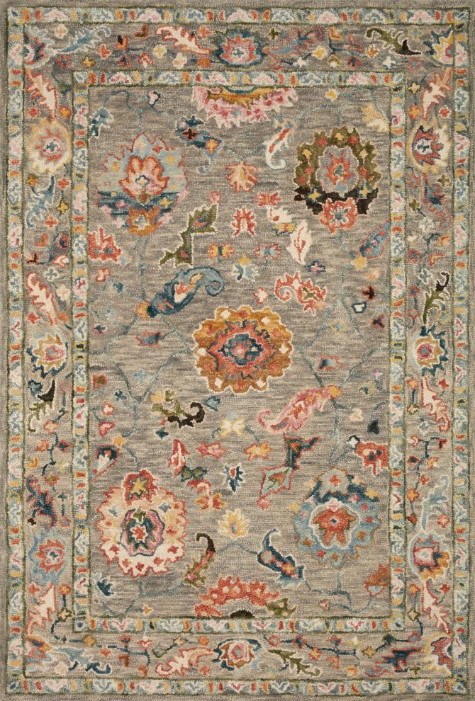 Loloi Padma Grey / Multi 2'-0" x 5'-0" Area Rug