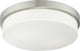2-Light Brushed Nickel Interior Flush Mount