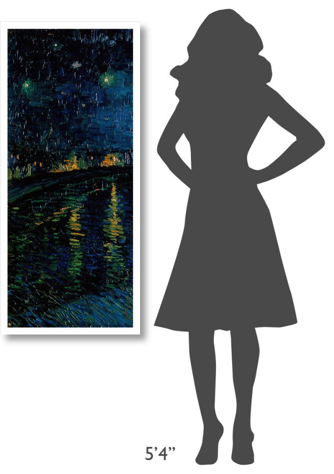 "Starlight Over the Rhone (left)" Print by Vincent van Gogh, 20"x46"