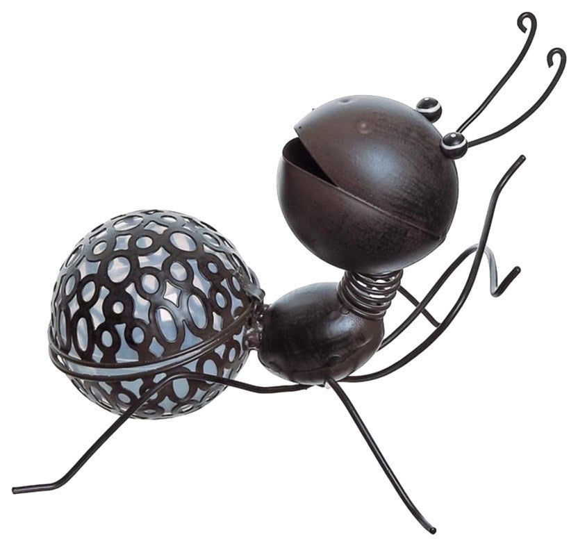 12" Solar Espresso Brown Rearing Wire Ant Garden Solarlight