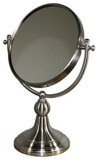 Vintage Rotating Chrome 5X Magnification Vanity Mirror