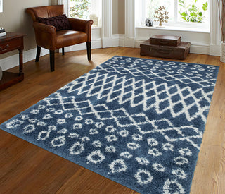 Noori Rug Shag Roy Blue/Ivory Rug