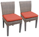 2 Florence Armless Dining Chairs Tangerine