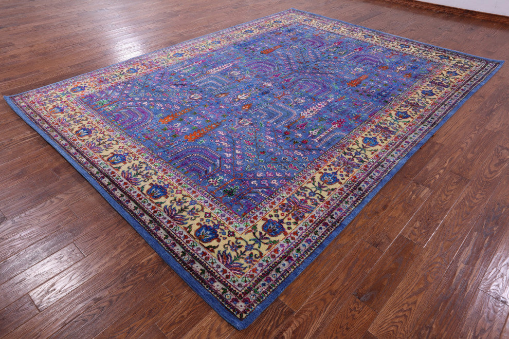 Wool & Silk Persian Ziegler Handmade Rug 8' 10" X 11' 11" - Q13722