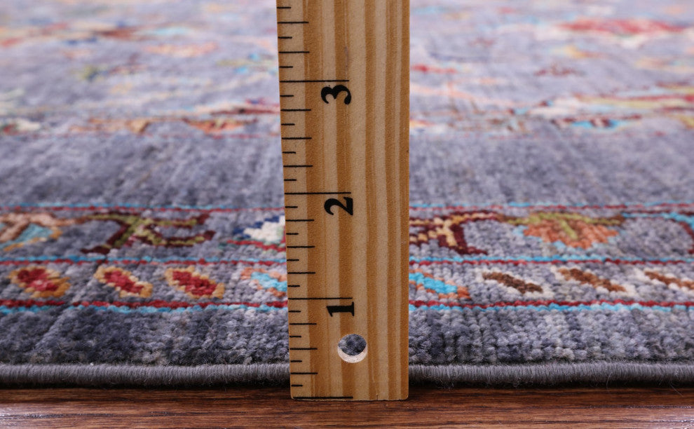 4' 1" X 6' 3" Hand Knotted Persian Tabriz Wool Rug - Q10958