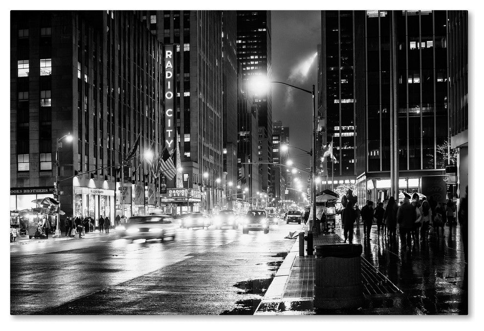 Philippe Hugonnard 'Night in Manhattan' Canvas Art, 19"x12"