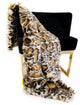 Plutus Brown Tiger Faux Fur Luxury Throw Blanket, 60"x96"
