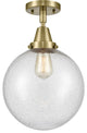 Innovations Lighting 447-1C-AB-G204-10 Beacon 1 Light 10" Flush Mount
