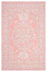 Safavieh Micro-Loop Collection MLP504 Rug, Pink/Ivory, 5' X 8'