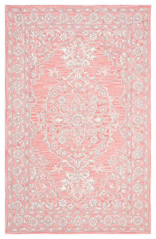 Safavieh Micro-Loop Collection MLP504 Rug, Pink/Ivory, 5' X 8'