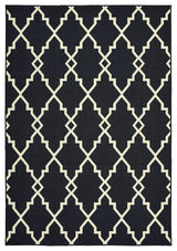 Marina 7763K, Black/Ivory, 5'3"x7'6"