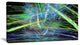 Green Blue Magical Fractal Pattern, Abstract Canvas Wall Art, 32x16