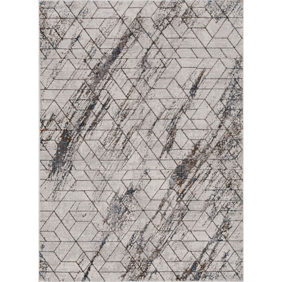 KAS Inspire 7503 Ivory Elliott Area Rug, 7'10"x10'10"