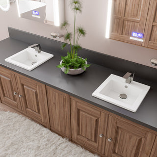 ALFI brand AB1470 Modern 1.2 GPM 1 Hole Bathroom Faucet - Brushed Nickel