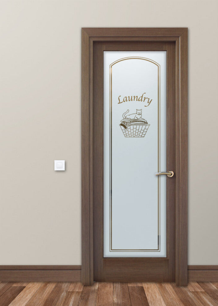 Laundry Door - Cat Nap - Primed - 32" x 84" - Knob on Left - Pull Open
