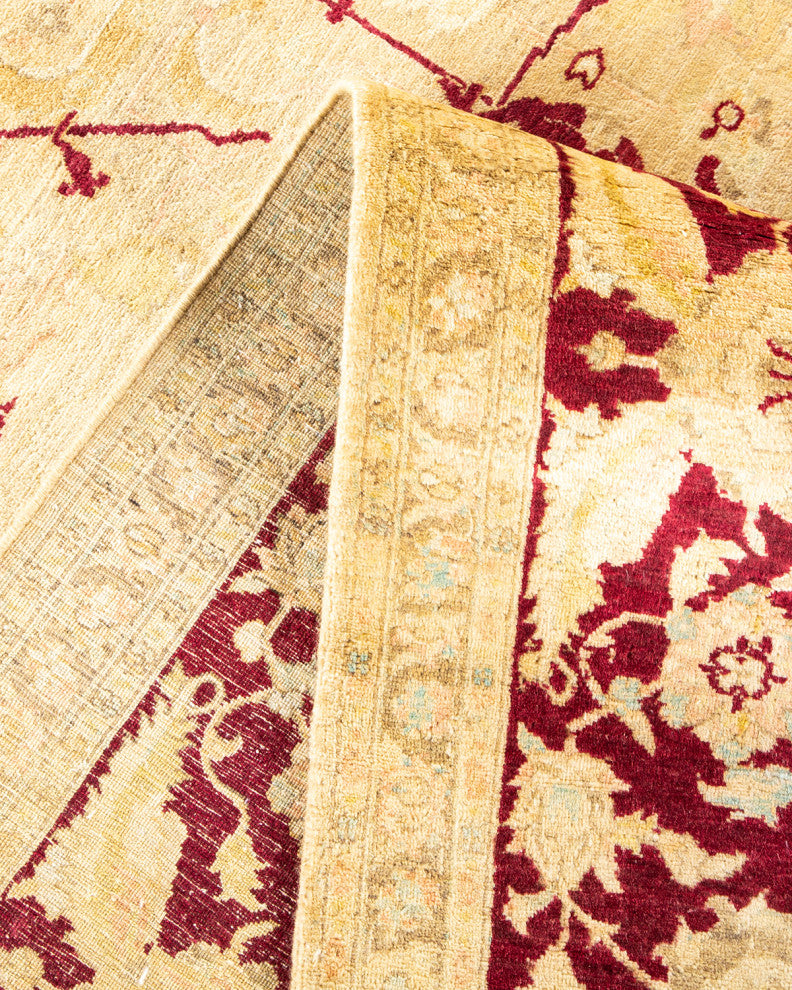 Mogul, One-of-a-Kind Hand-Knotted Area Rug Ivory, 9' 2" x 12' 1"
