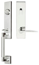 Toronto Lever, Tubular Entry Handleset, LHR, Polished Stainless Steel