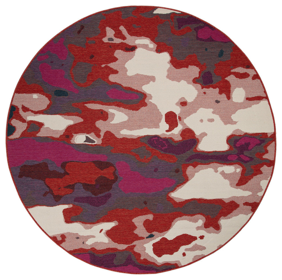 Pianta Red 3'11" x 5'7" Rectangle Area Rug