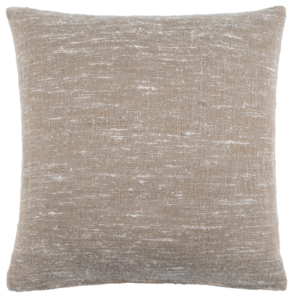 Surya Romona Cream Pillow Shell With Polyester Insert 18"H X 18"W