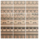 Deny Designs Fimbis Geometric Aztec 1 Wood Wall Mural, 4'x4'