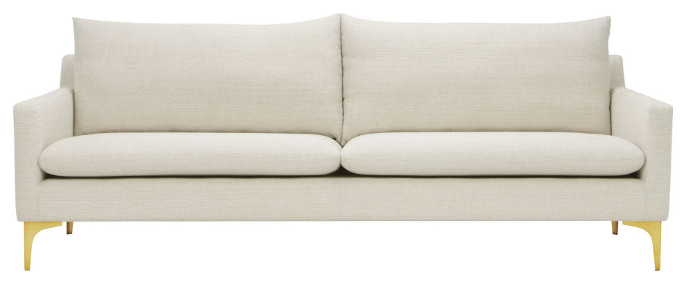Anders Sand Fabric Triple Seat Sofa, HGSC490