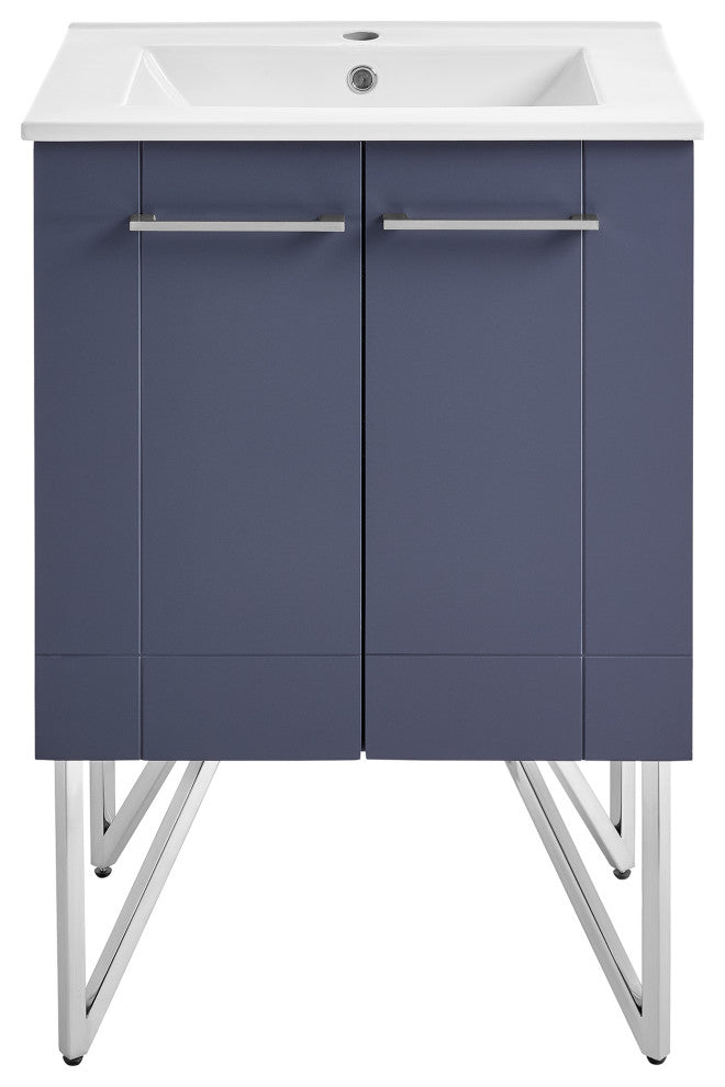 Annecy 24" Bathroom Vanity, Cinder Purple