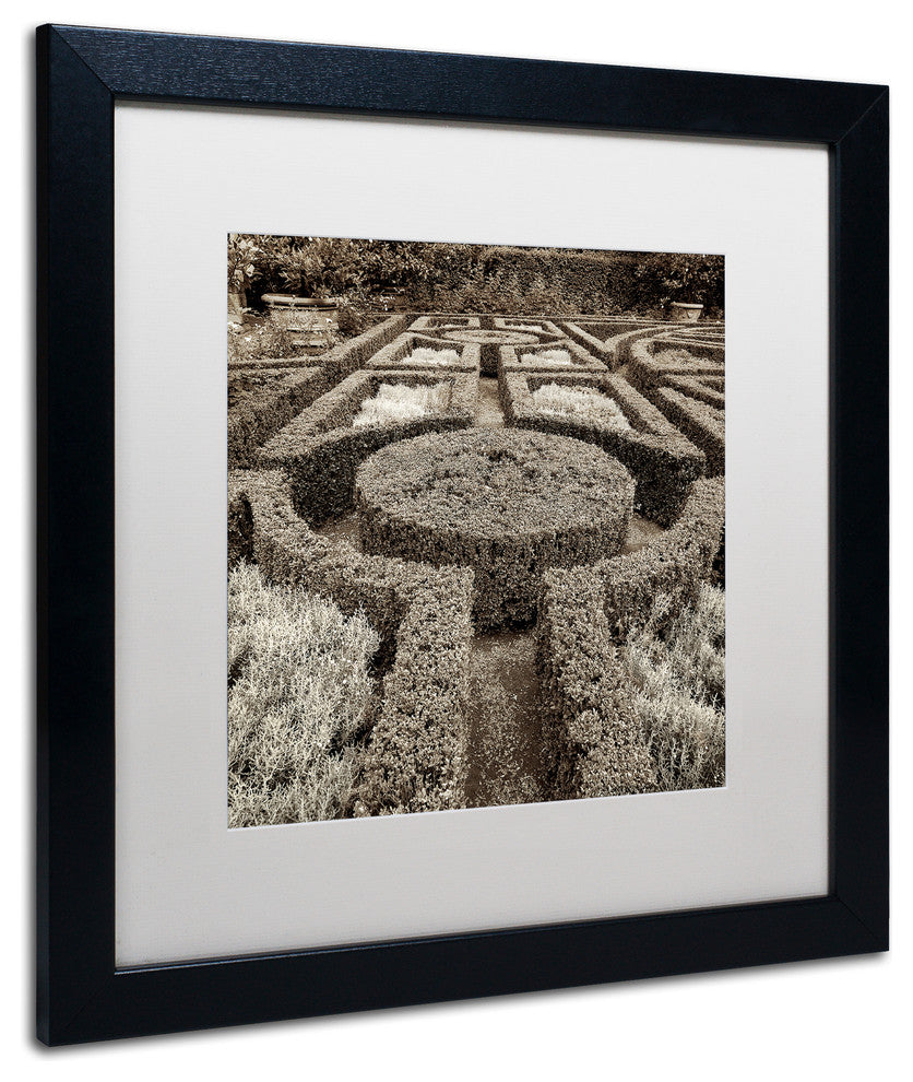 Alan Blaustein ''Tuscan Giardini I'' Art, Black Frame, White Mat, 16x16