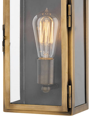 Hinkley Rowley Medium Wall Mount Lantern, Light Antique Brass