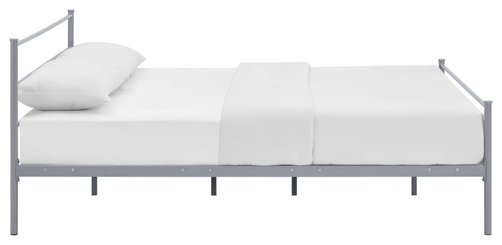 Gray Alina Full Platform Bed Frame