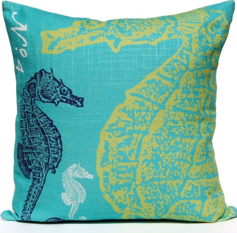 Seahorse Pillow, Ocean