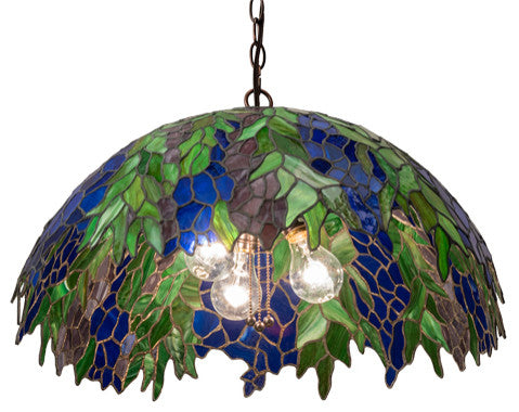 22 Wide Tiffany Honey Locust Pendant