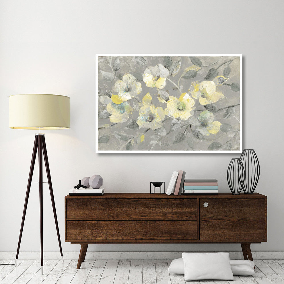"Fading Spring Gray" Digital Paper Print by Albena Hristova, 62"x42"