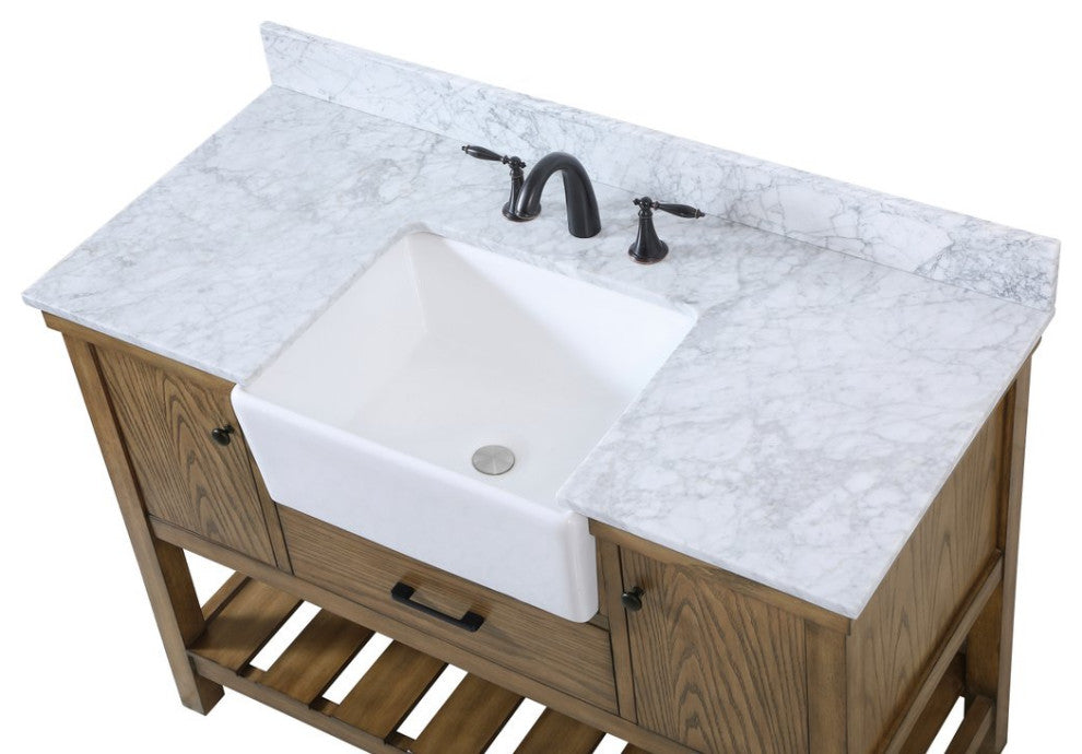 Home Living 22" Farmhouse Driftwood-Light Bathroom Vanity