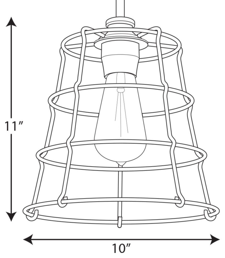 Chambers Collection Galvanized 1-Light Mini-Pendant