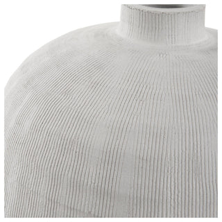 Uttermost 18104 Floreana 14" Tall Ceramic Vase - White