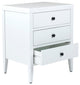 East at Main Webb Acacia Wood Rectangle Accent Table, White