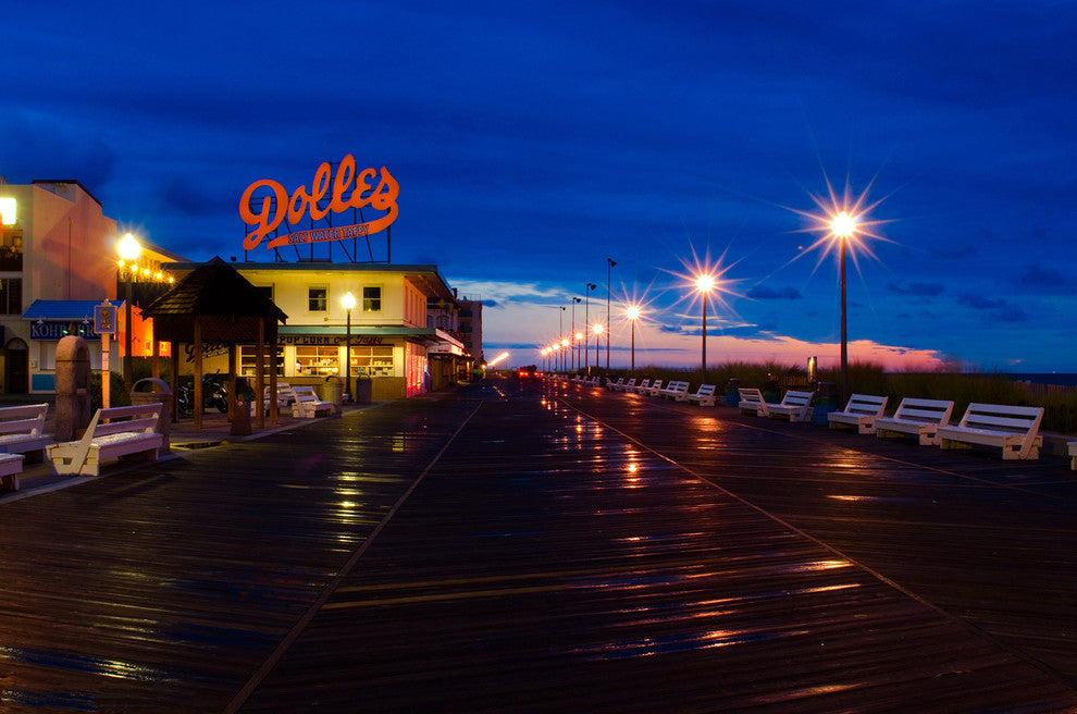 Early Morning at Dolles Night Photography Canvas Wall Art Print, 24" X 36"