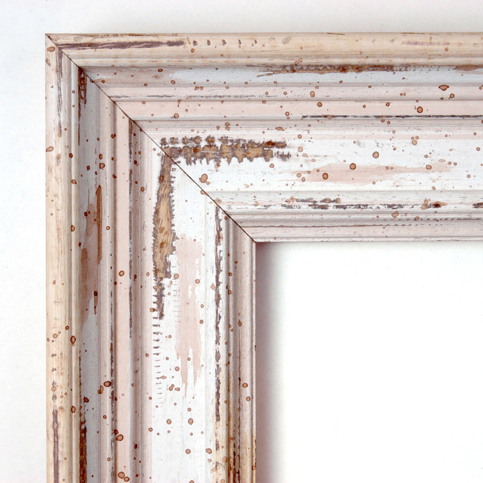 Wall Mirror Choose your Custom Size, Alexandria White Wash