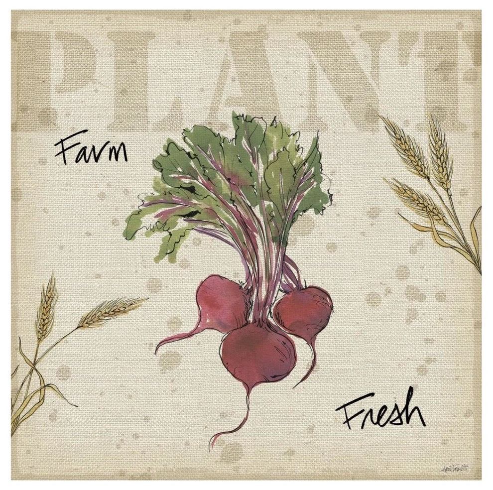 "Farmers Feast IV" Digital Paper Print by Anne Tavoletti, 42"x42"