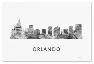 Marlene Watson 'Orlando Florida Skyline' Canvas Art, 24x16
