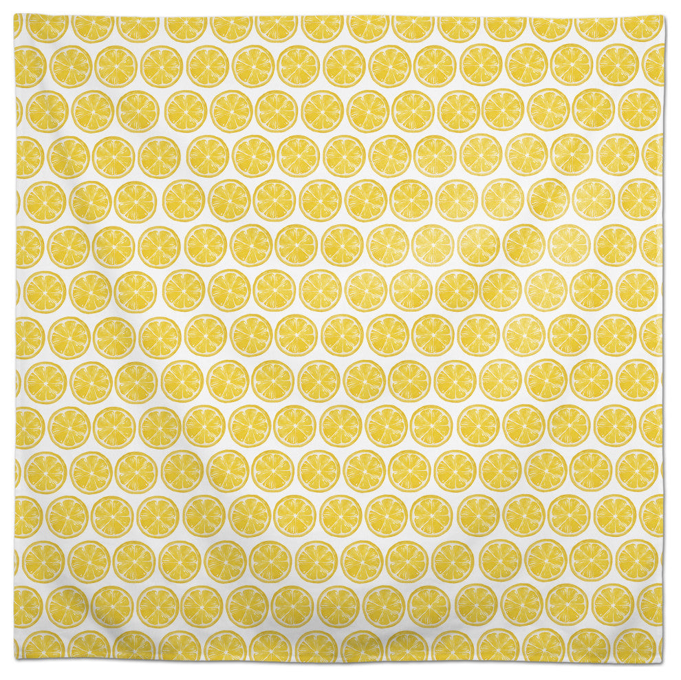 Lemon Pattern 58x58 Tablecloth