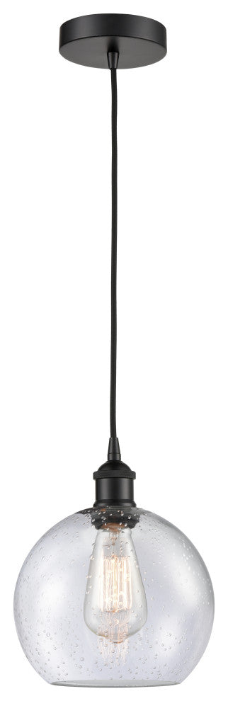 Innovations 616-1P-BK-G124-8 1-Light Mini Pendant, Matte Black