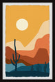 "Cactus Sunshine" Framed Painting Print, 24x36
