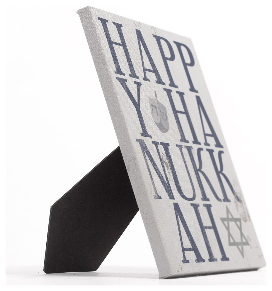 Happy Hanukkah 8"x10" Easelback Canvas