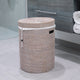 Artifacts Rattan™ Round Hamper With Lid, White Wash