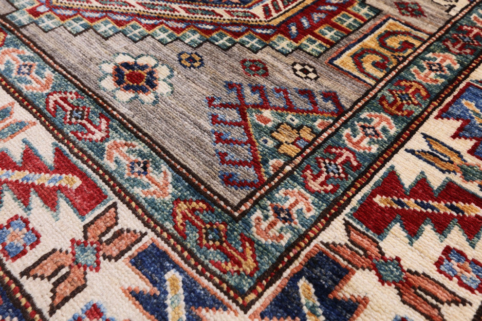 5' 6" X 8' 0" Super Kazak Handmade Rug - Q12347