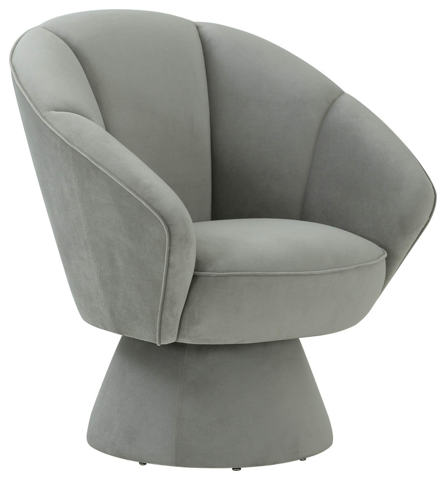 TOV Furniture Allora Grey Accent Chair
