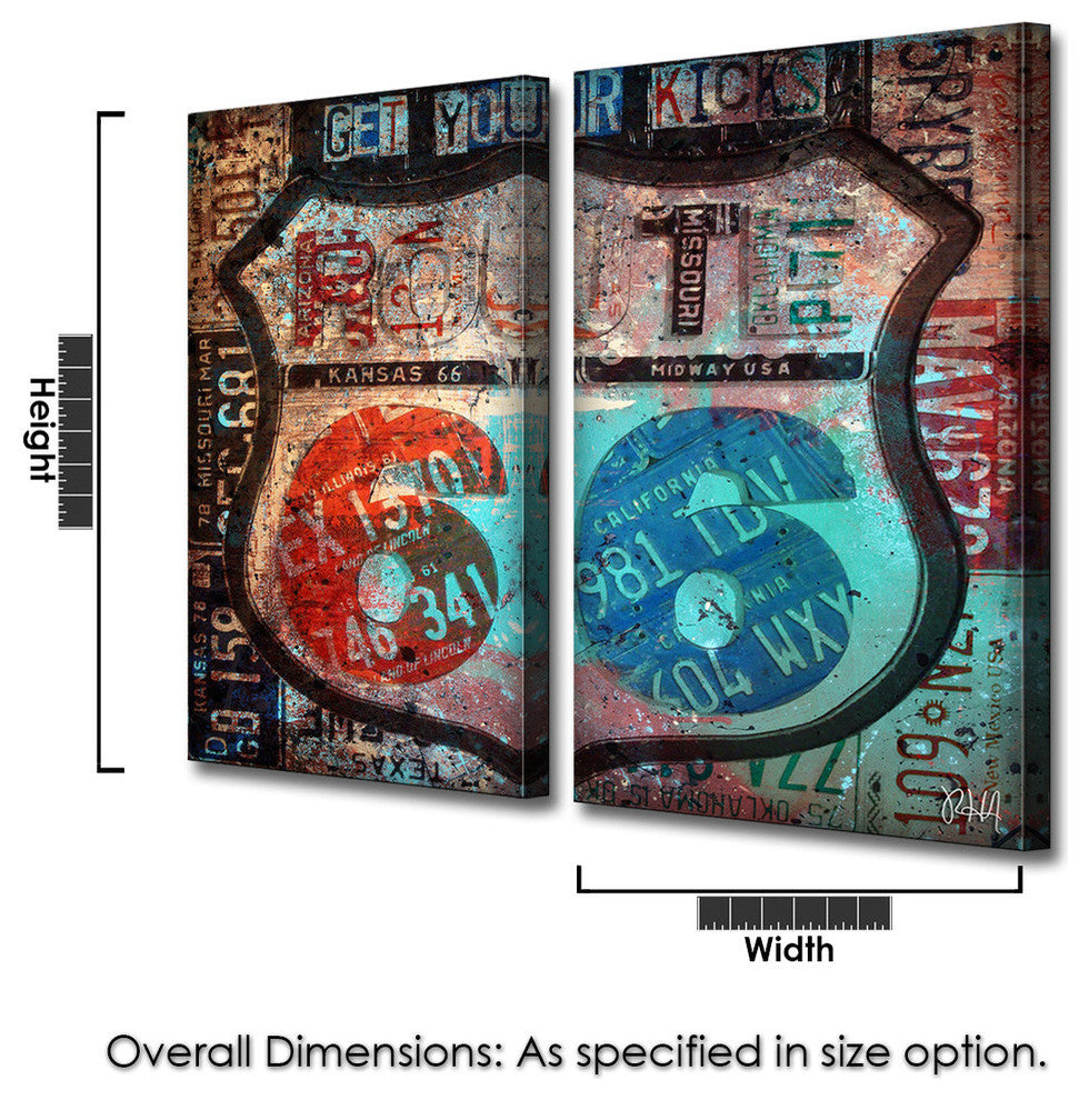 Born 2B Wild VI 2 Panels, 40"x20"