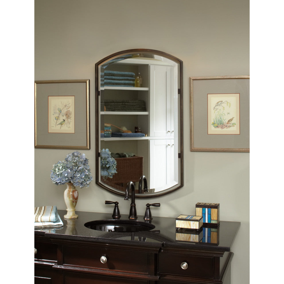 Quoizel QR1419 Reflections 21" W x 35" H Arched Steel Framed - Palladian Bronze